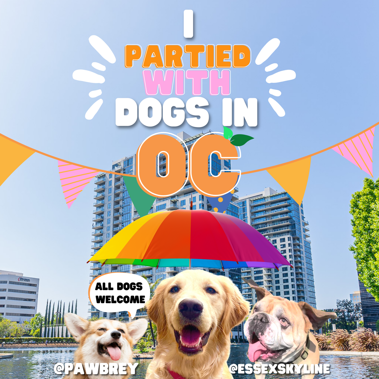 OC Dog Party Tote Bag